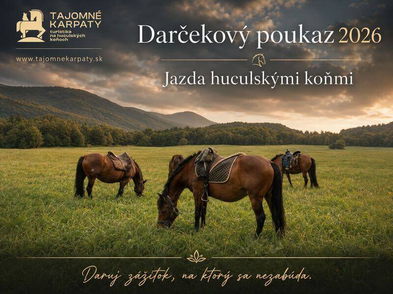 Darčekový poukaz - Jazda na koni - tajomné karpaty