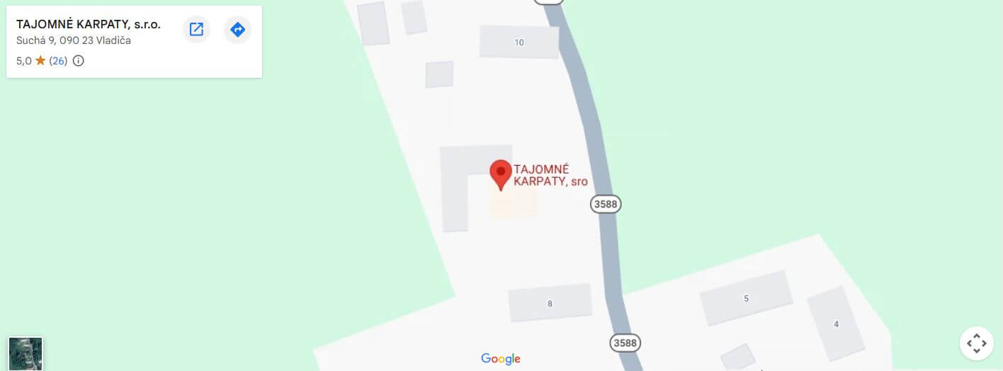 Tajomné karpaty Google mapy